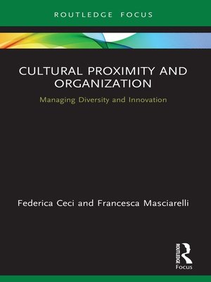 cover image of Cultural Proximity and Organization